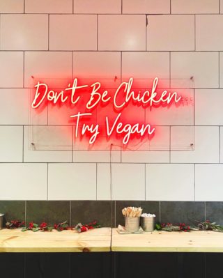 CHECK OUT OUR COOL NEW NEON SIGN MAN!! ⚡️⚡️⚡️⚡️

For everyone that comes in and snaps a photo of their food with the sign we’ll give you a free burger when we re-share your pic to our feed! ✌️

#vegan #veganfastfood #veganburger #veganfriedchicken #ukvegan #ukvegans #londonvegans #vegansoflondon  #veganchickn #veganchicken #veganjunkfood #veganfoodporn #vegancommunity #veganaf #supportindependent #reallyhappychicken #dailyfoodfeed #foodgasm #foodiegram #foodography #forkyeah #droolclub #veganfriedchicken #veganbrighton  #brightonfood #brightonfoodie #brightonfoodies #brightonvegan #brighton
